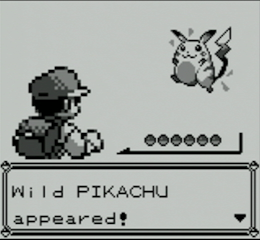 A screenshot a Pokemon battle
