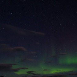 Aurora Borealis Faint aurora borealis