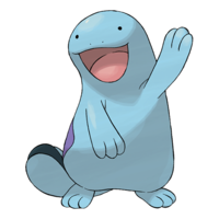 Quagsire waving one arm